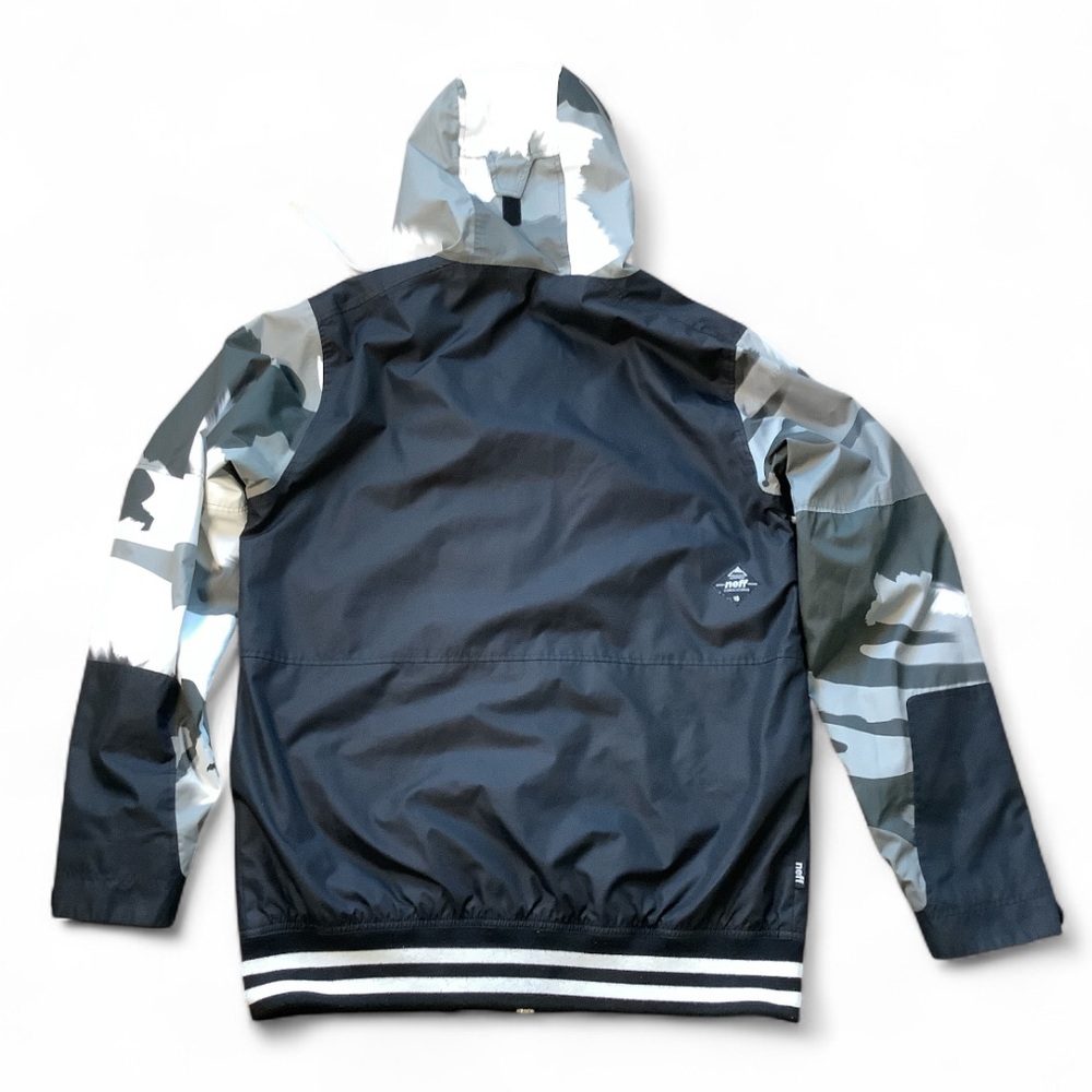 Neff Destroyer 2 Men's Snowboard/Ski Jacket Black White Camo Size Medium - Picture 2 of 12